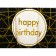 Gridery "Happy Birthday", 137 × 183 cm, black color