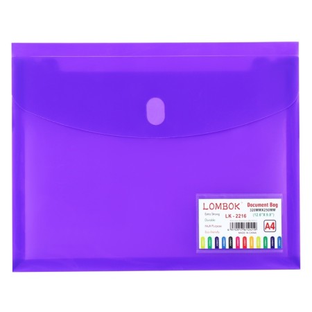 A4 Velcro folder, 180 md, with extension, make-up pockets, mix-4