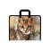 Folder with A4+handles, 330 x 251 x 30 mm, Erichkrause "Wild Cat", 550 μm, lightning around, with print