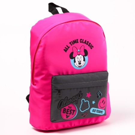 A backpack with a reflective pocket, 30 cm x 15 cm x 40 cm "mouse", Minnie Mouse-1