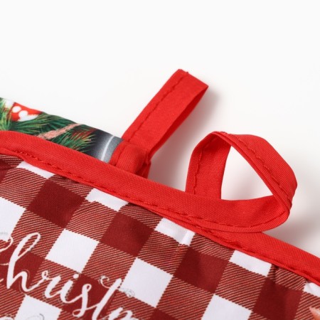 New Year. Kitchen set 2 predsmodolyan Christmas grade 17*17cm, mittens-output 26*16 cm, 100%p/e-3