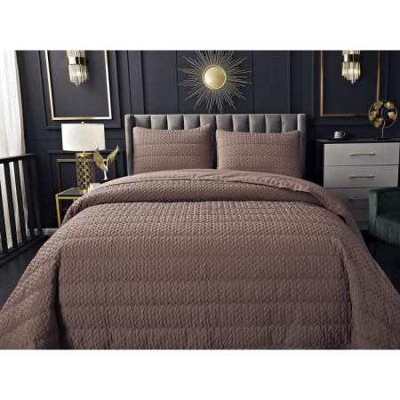 A set with a bedspread "Irma", size 160x220 cm, 50x70 cm, mokko color-7