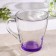 Glass mug "jam", 250 ml, purple color