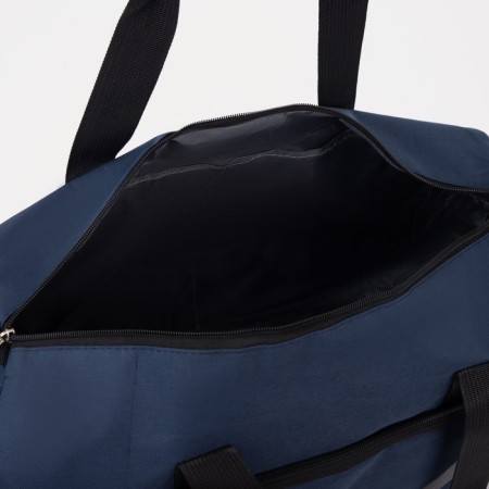 Sports bag with lightning, shoes, external pocket, blue color-3