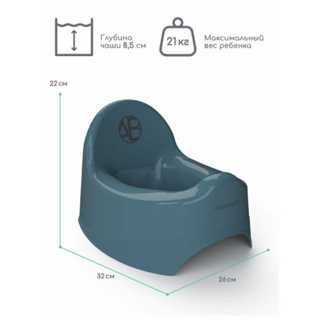 Pot children's amrobaby elect, turquoise color-2