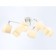 Suspended chandelier Ambrella Light, Modern, TR303088, 6HE27, white color, chrome