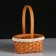Wicker basket (sequoia), 16x11xn8/21.5 cm, 1 pc., Natural with a edging
