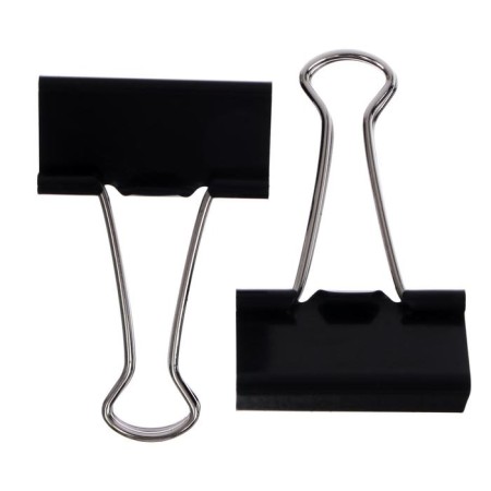 Globus clamps, 12 pcs., 41 mm, black-1