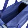 Sports bag with lightning, 3 pockets, long belt, black/blue color