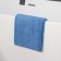 Raccoon rag, 220 g/m², 60 × 80 cm, microfiber, ultrasound, 2 pcs, blue color