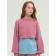 Sweatshirt for girls, height 140 cm, pink color