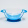 Set for feeding, 3 items: a plate on a suction cup 350 ml, cover, thermal engine, blue color
