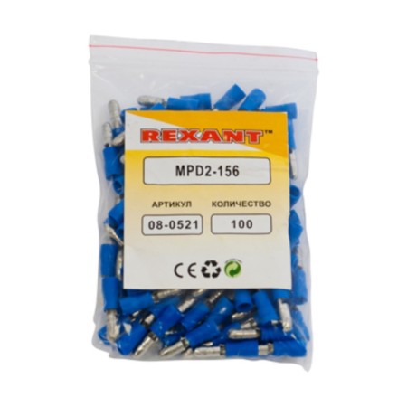 STEETER STEETER INTERY STETER 4 mm 1.5-2.5 mm² (RSHI-P 2.5-4/RHRIP 2-5-4) Blue Rexant 10806-1