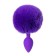 Anal plug Todo byfa Sweet Bunny, silicone, purple color, 13 cm, d 2.8 cm