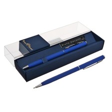 Switching handle, 0.7 mm, BrunovisConti Palermo, Blue rod, metal case Soft Touch Blue, in case