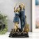 Souvenir Polystone "A couple - a date for the guitar" silver with blue 19x8x12 cm mix