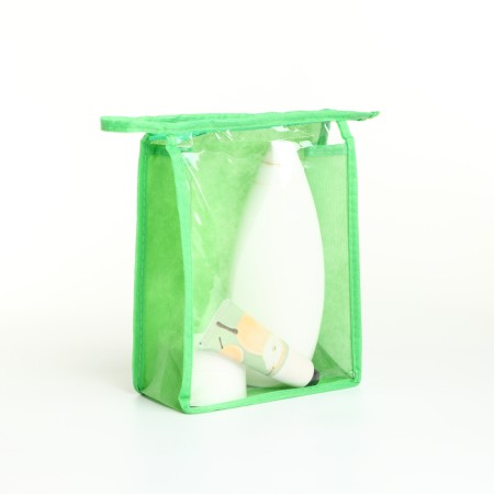 Lightning cosmetic bag, green color-4