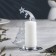Luna Climber Metal for one candle, 7.1x10.8x14.7 cm, chrome