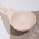 Spoon wooden, half -bastard, without painting