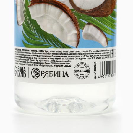 Hair shampoo Russian benefits, 500 ml, coconut milk aroma-6