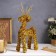 Figure from Mishura "Deer Golden" 34x16 cm, 20 LED, AG10x3 (in compl), T/white