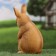 Garden figure "Bunny with a hare" 13x12x25cm ////