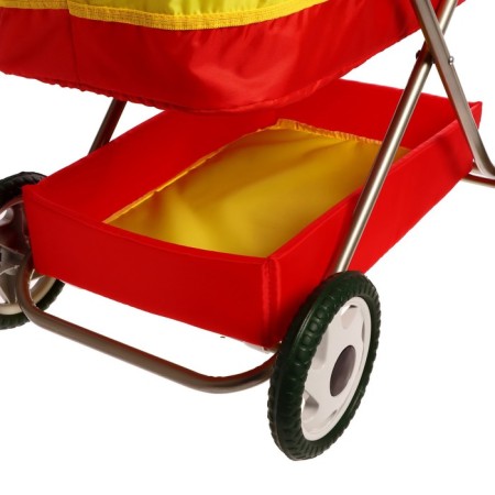 Puppet stroller No. 13, red/yellow color-5