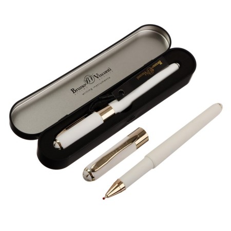 Ballic handle, 0.5 mm, Bruno visconti monaco, blue rod, white case, in a metal case