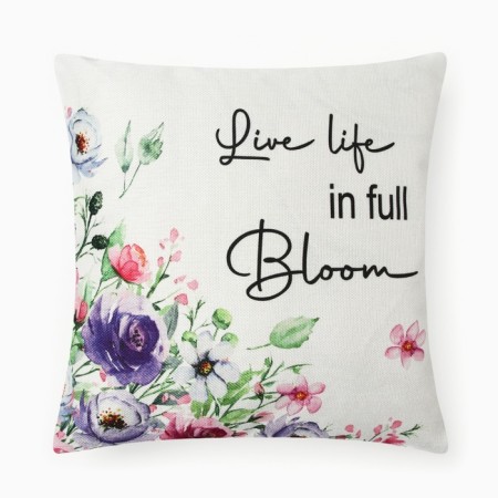 Bloom 43*43cm pillow cover on the pillow