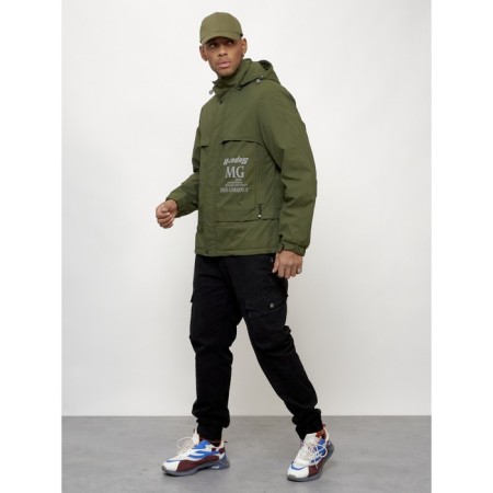 Sports male jacket, size 48, khaki color-10
