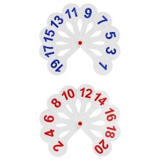 Cashier Fan Figures from 1 to 20, even (odd)