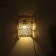 Lamp wall -mounted from a rattan "grid" 1x120W, E27, 16x10x23 cm