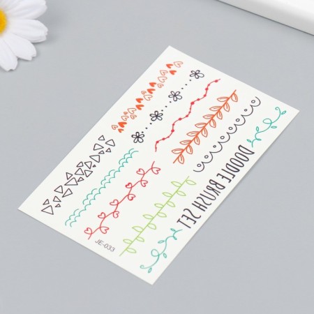 Tattoo on the body color "bracelets" 12x7.5 cm-1