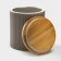 Ceramic can for bulk products "Smoke", 12 × 13 cm, color gray color