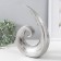 Souvenir Ceramics "Abstraction. Wave" silver 21.5x6.5x29 cm