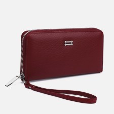 Women's wallet with lightning, burgundy color