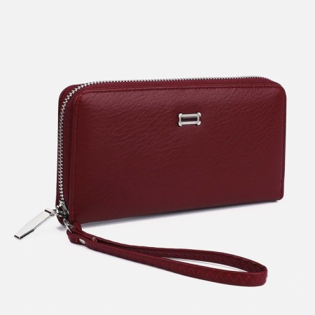 Women's wallet with lightning, burgundy color