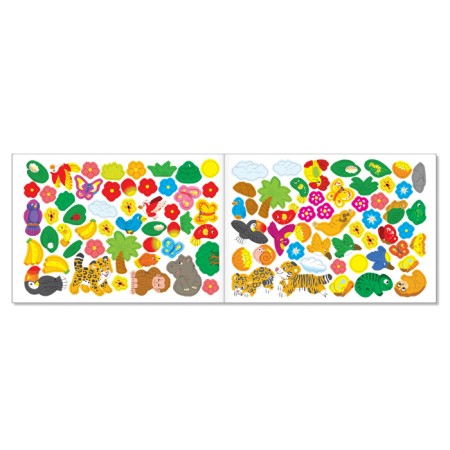 100 stickers set of "animal world", 4 pcs. 16 p.-2
