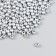 Set of beads "needlework" plastic, diameter 4 mm, 25 g, silver