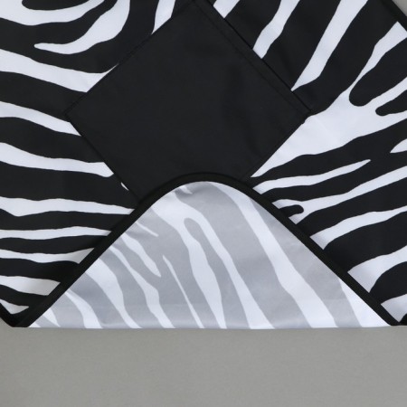 Apron kitchen "Zebra", with a pocket-5