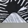 Apron kitchen "Zebra", with a pocket