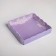 Cookie box, confectionery packaging with PVC lid, “made with love”, 15 x 15 x 3 cm