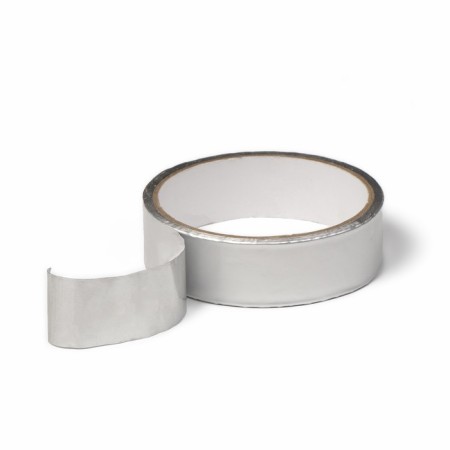 The ribbon is sealing, adhesive, 5 m × 25 mm, aluminum, for polycarbonate from 4 to 8 mm
