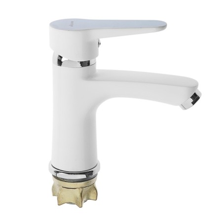 Accoona A96111G shell mixer, single -leaf, with nut, silumin, white/chrome