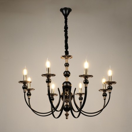 Venice chandelier 8he14 40w Black-gold 87x87x97 cm-1