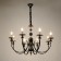 Venice chandelier 8he14 40w Black-gold 87x87x97 cm