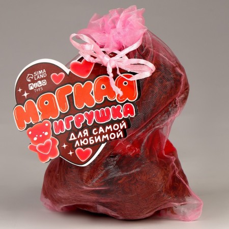 Soft toy in a bag "for the most beloved" mix-4