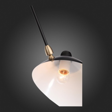 Ceiling Ceiling ST LUCE. SL305.402.06. SPRUZZO. 6x60 watts, E27, 180x180x54 cm, black color-19