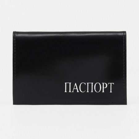 Cover for passport, black color