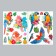 Plastic sticker multi -layer "tropical birds" mix 50x30 cm